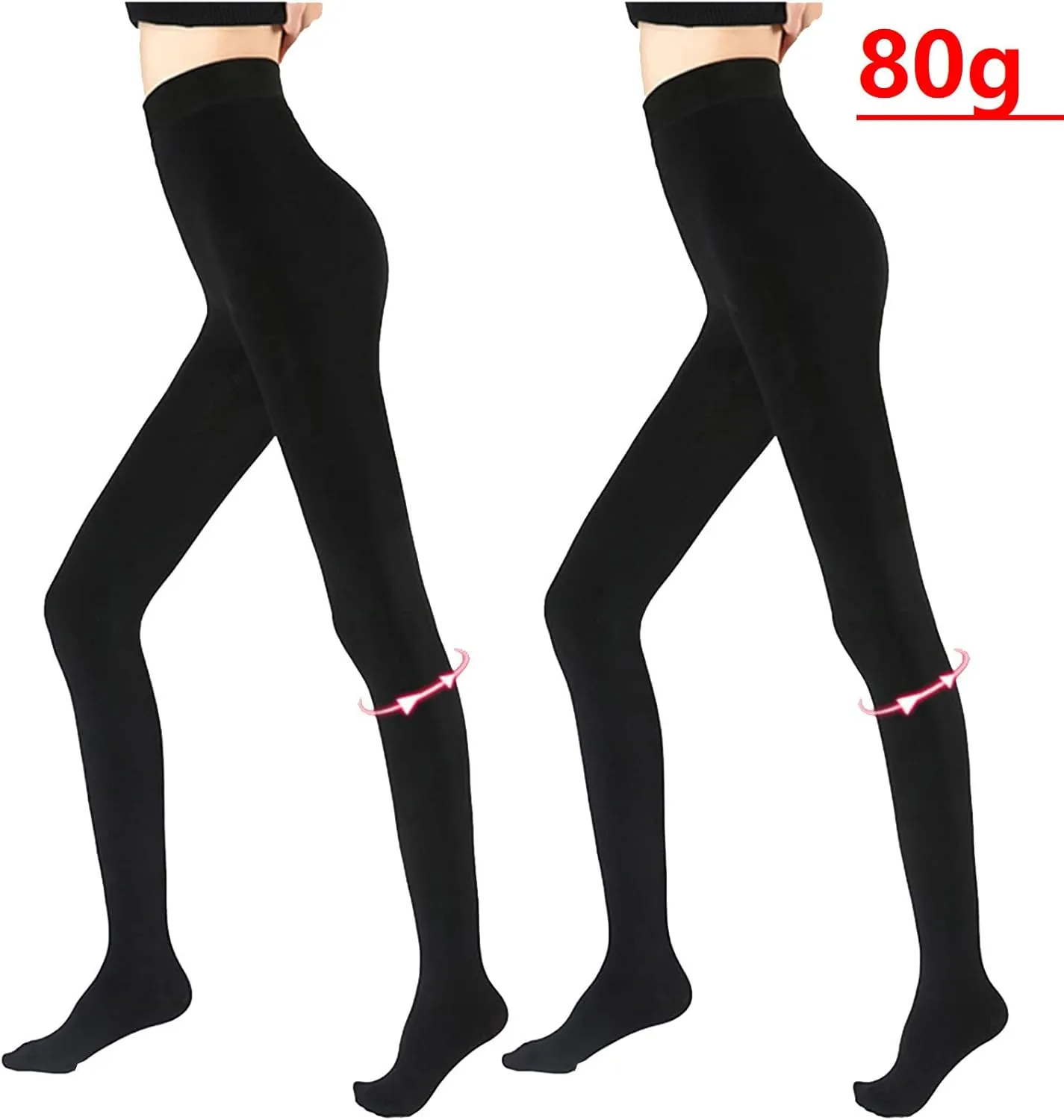 2 Pack Tight for Women Soft Smooth Warm Tights High Waist Sports Yoga Leggings Elastic Cozy Tights