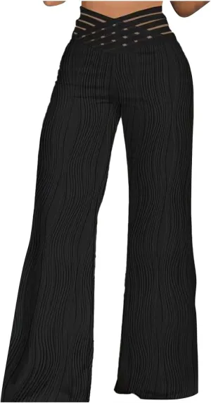 2023 Womens Bootcut Yoga Pants - Flare Leggings for Women High Waisted Crossover Workout Lounge Bell Bottom Dress Pants