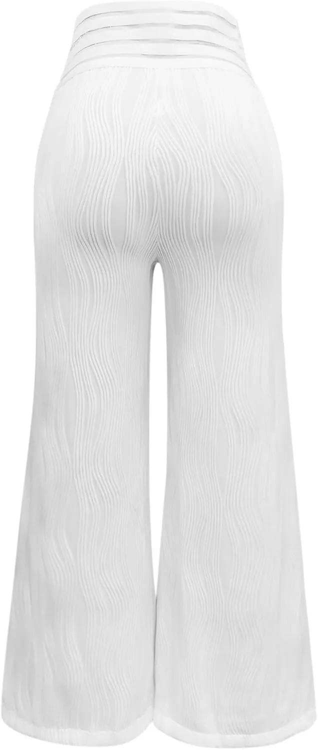 2023 Womens Bootcut Yoga Pants - Flare Leggings for Women High Waisted Crossover Workout Lounge Bell Bottom Dress Pants
