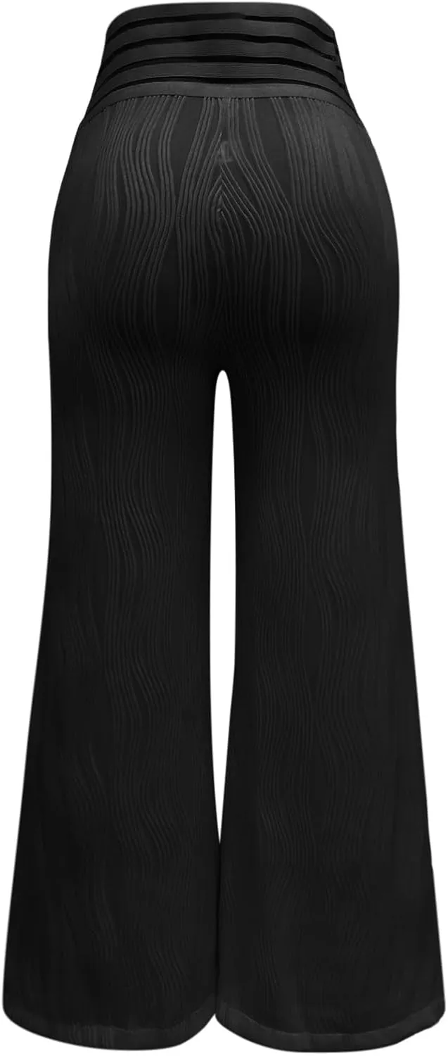 2023 Womens Bootcut Yoga Pants - Flare Leggings for Women High Waisted Crossover Workout Lounge Bell Bottom Dress Pants
