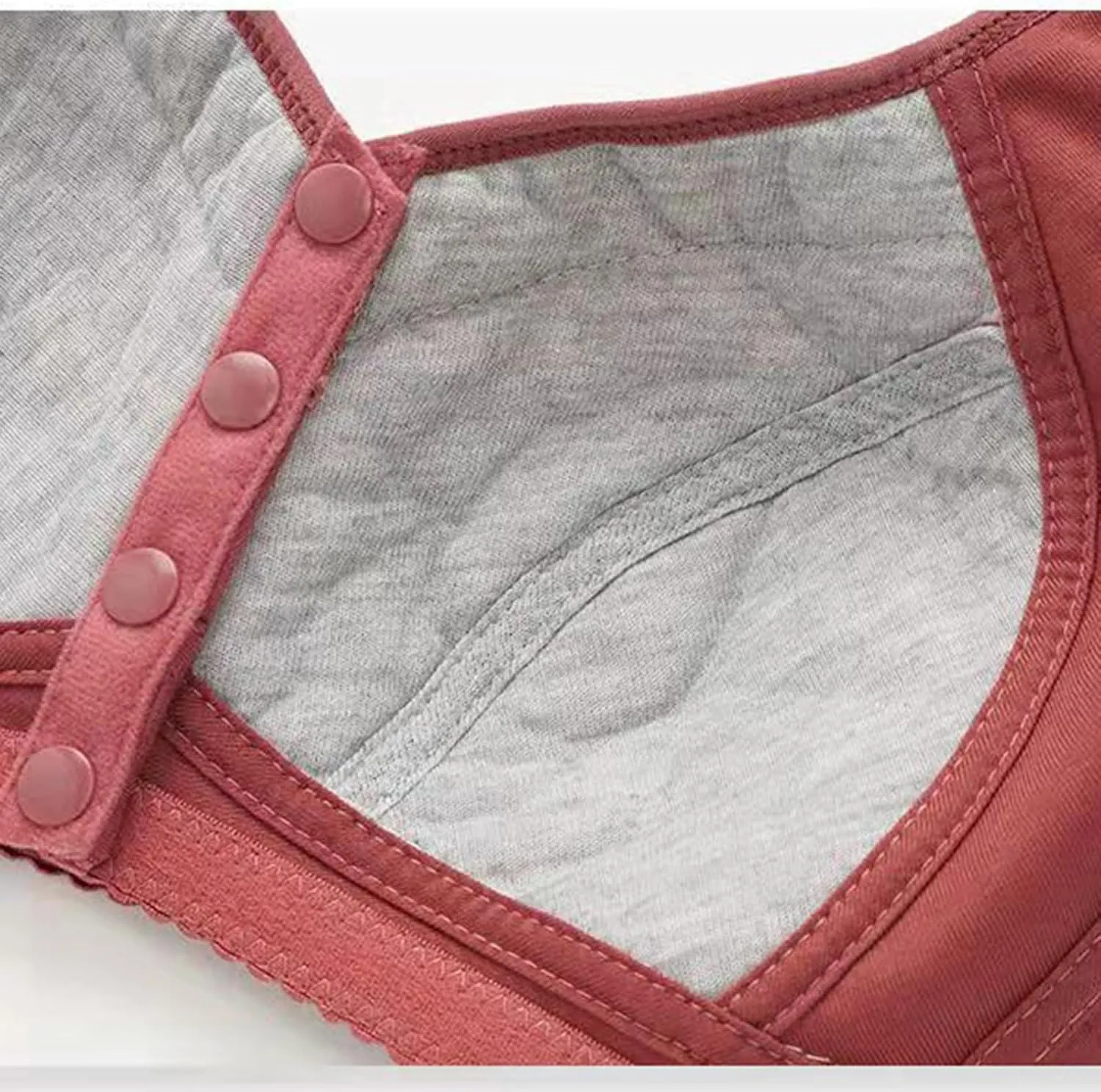 3 PC Daisy Bras for Older Women No Underwire Front Closure Comfort Senior Comfort Full Coverage Snap Closing Bralettes