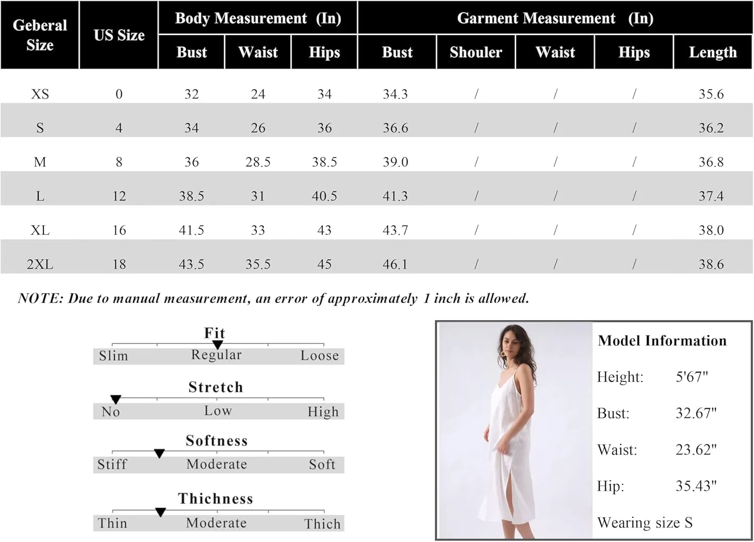 Amazhiyu Womens Pure Linen Summer V Neck Midi Spaghetti Strap Slip Dress with Pockets