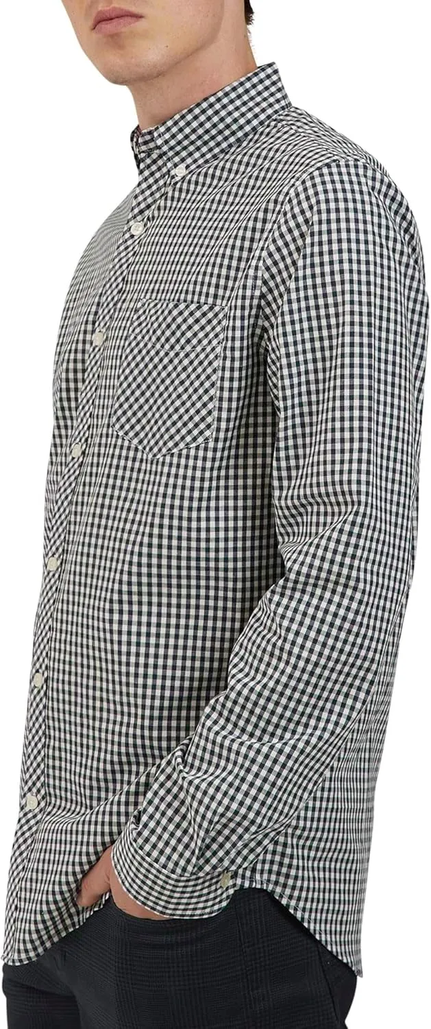 Ben Sherman Men's Button Down Shirt - Regular Fit Long Sleeve Button Down Shirt - Casual Dress Shirt for Men (S-XL)