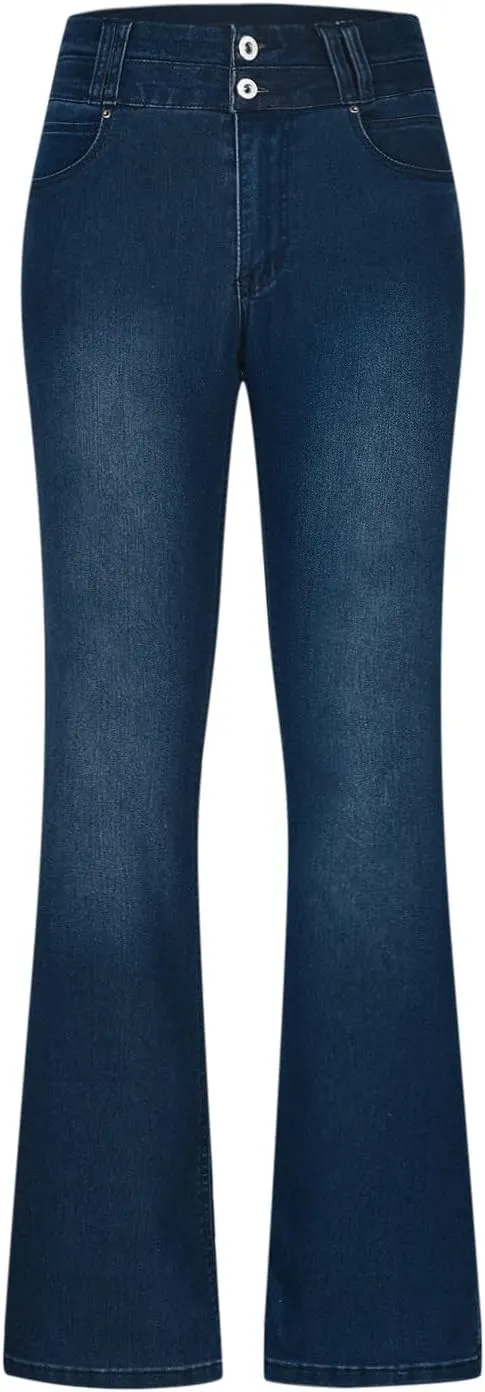Bootcut Jeans for Women High Waisted Denim Flare Jean Pants Fashion Slim Fit Skinny Denim Pants with Pockets