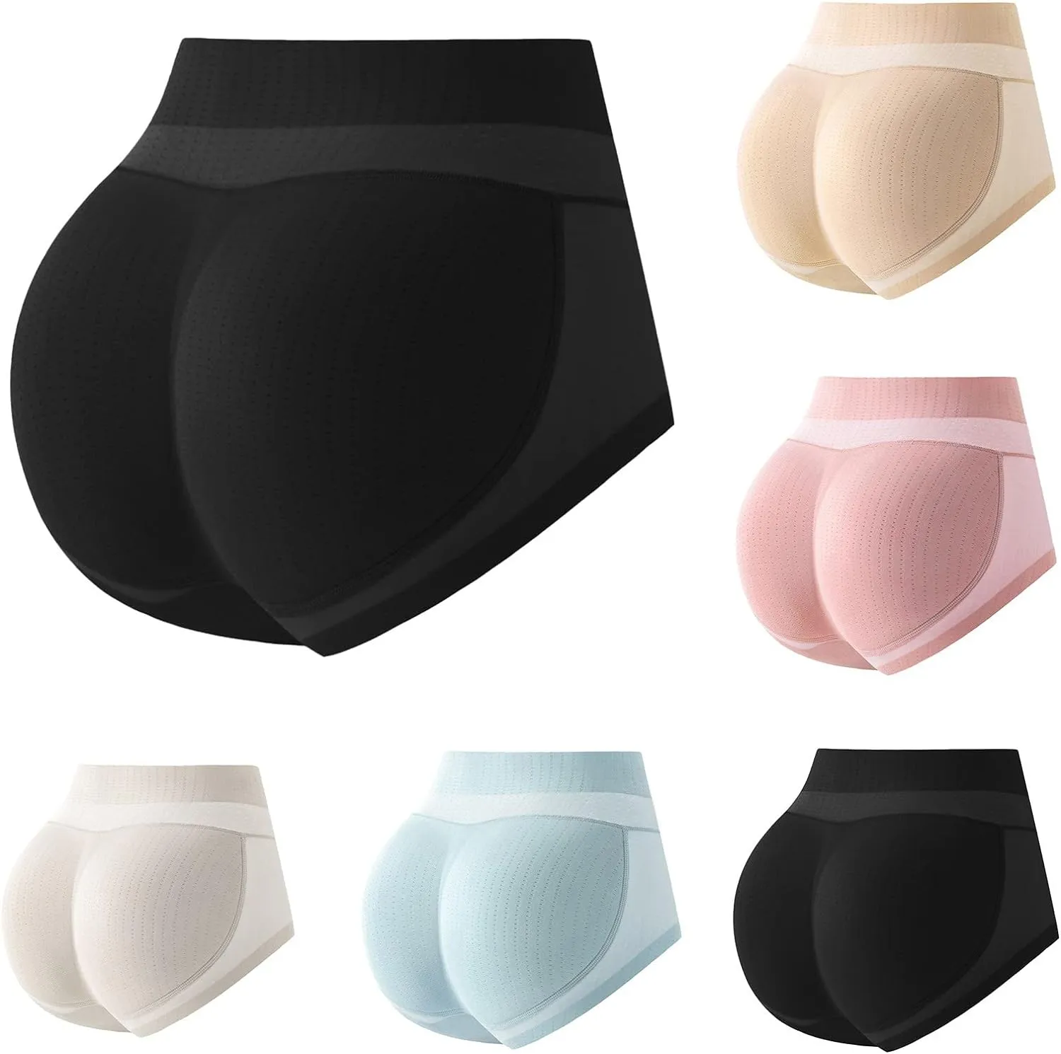 Butt Lifting Panties for Women Tummy Control Body Shaper High Waisted Stretch Underwear Seamless Boyshorts Shapewear