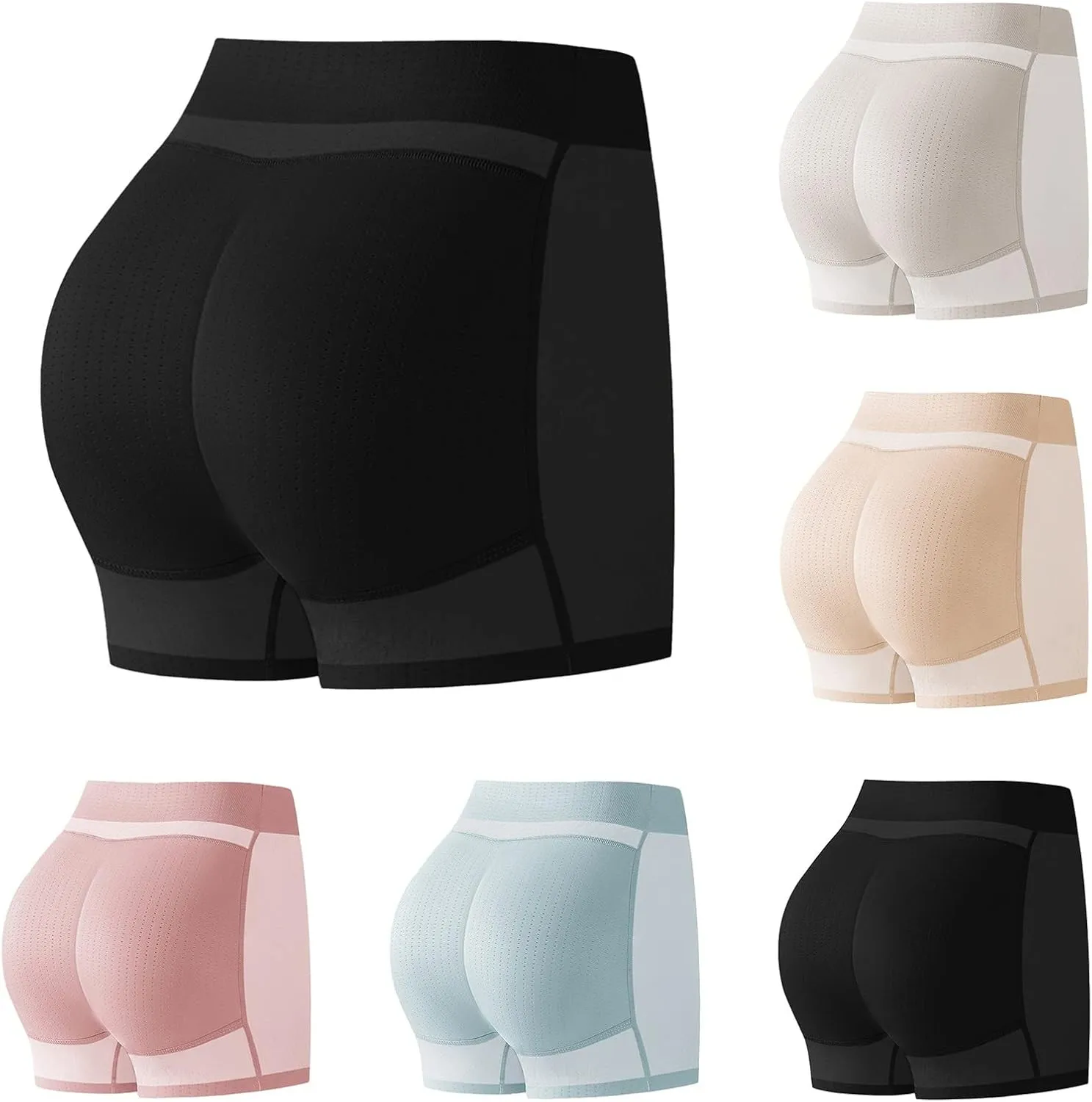 Butt Lifting Panties for Women Tummy Control Body Shaper High Waisted Stretch Underwear Seamless Boyshorts Shapewear