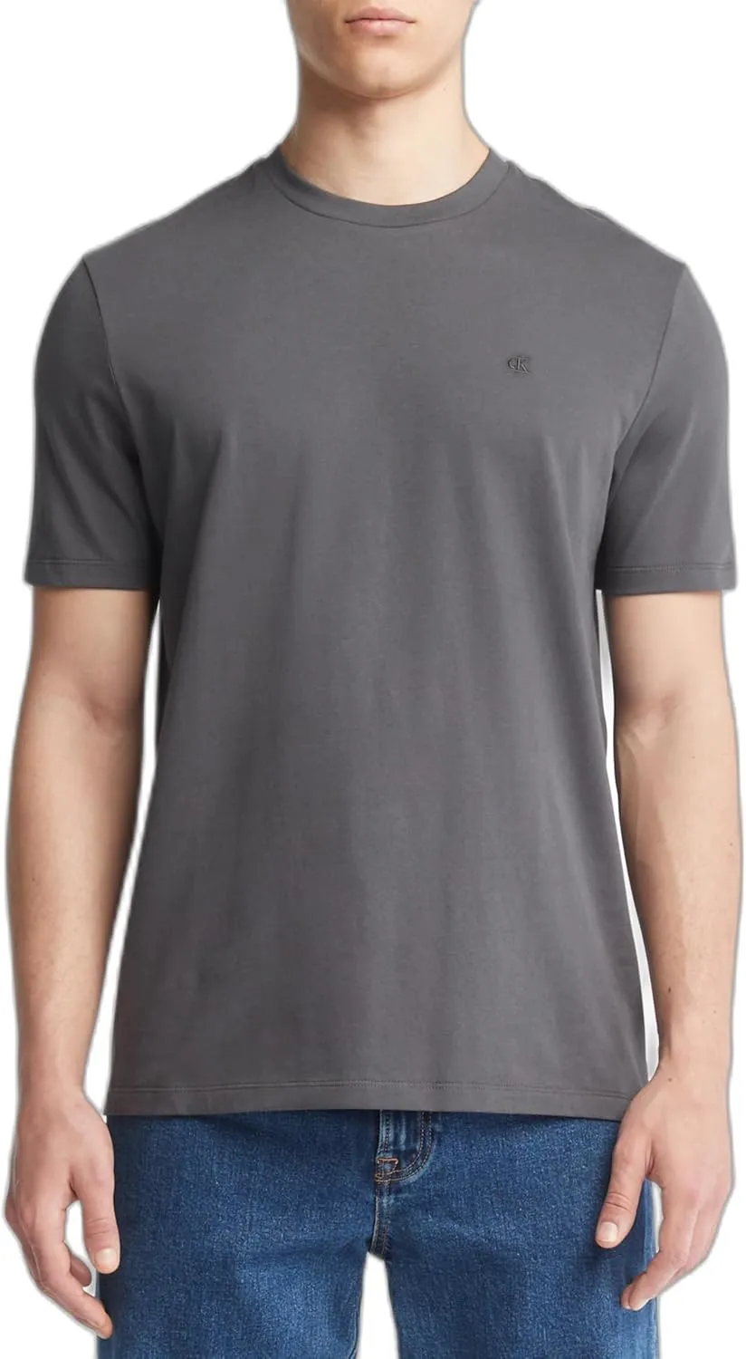 Calvin Klein Men's Smooth Cotton Solid Crewneck T-Shirt