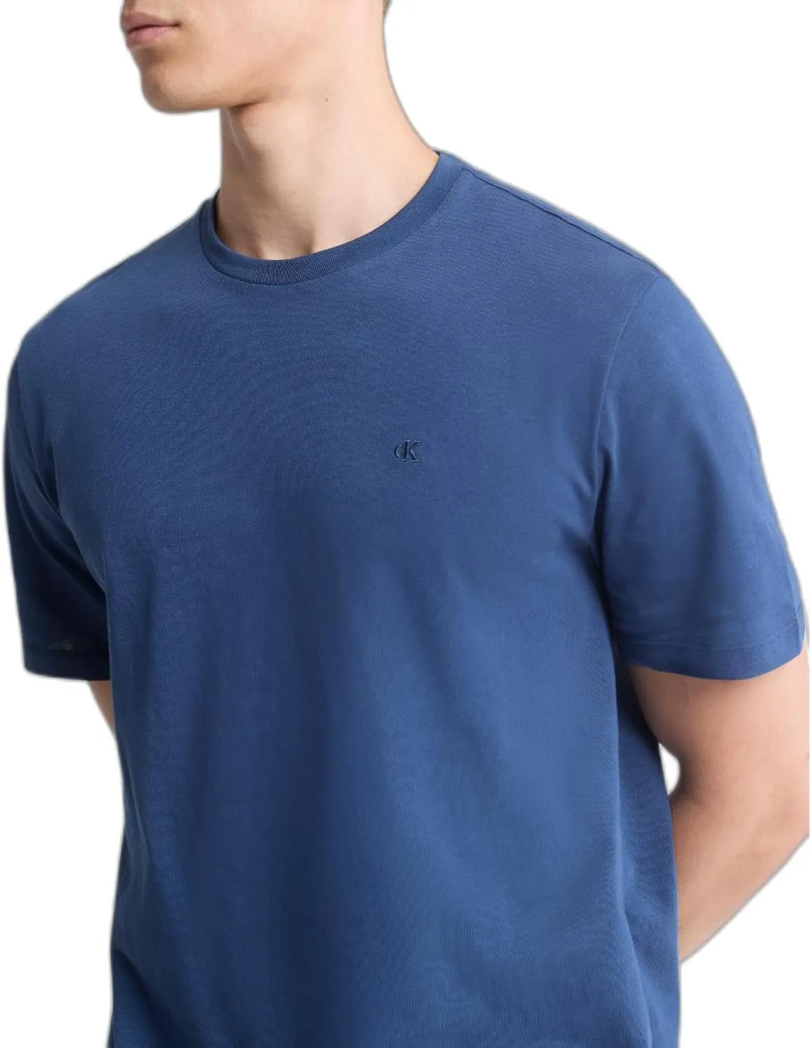 Calvin Klein Men's Smooth Cotton Solid Crewneck T-Shirt