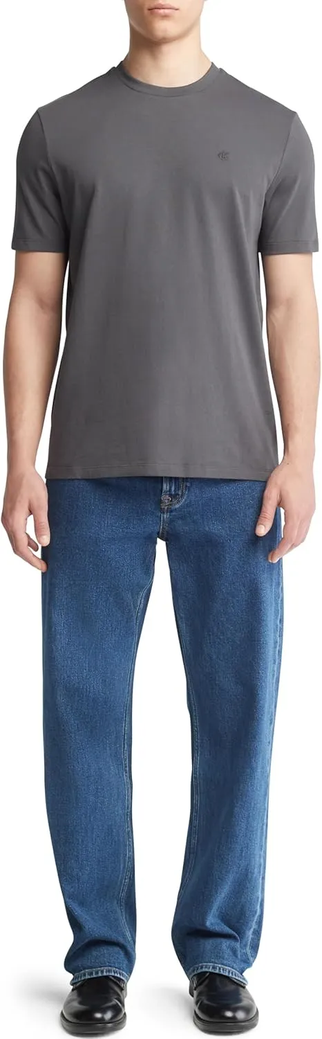 Calvin Klein Men's Smooth Cotton Solid Crewneck T-Shirt