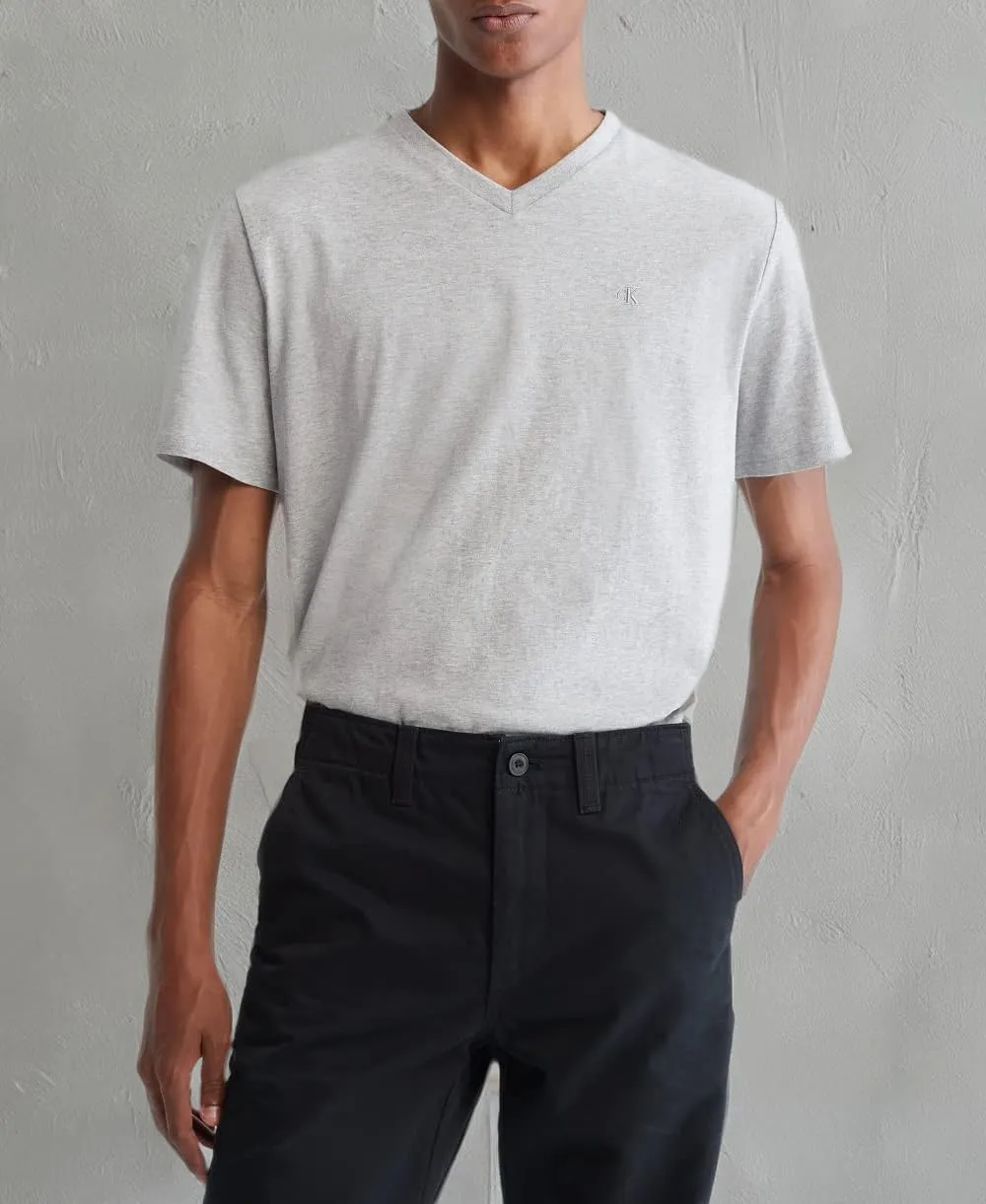 Calvin Klein Men's Smooth Cotton Solid V-Neck T-Shirt