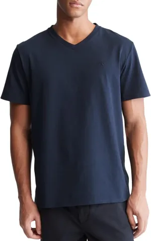 Calvin Klein Men's Smooth Cotton Solid V-Neck T-Shirt