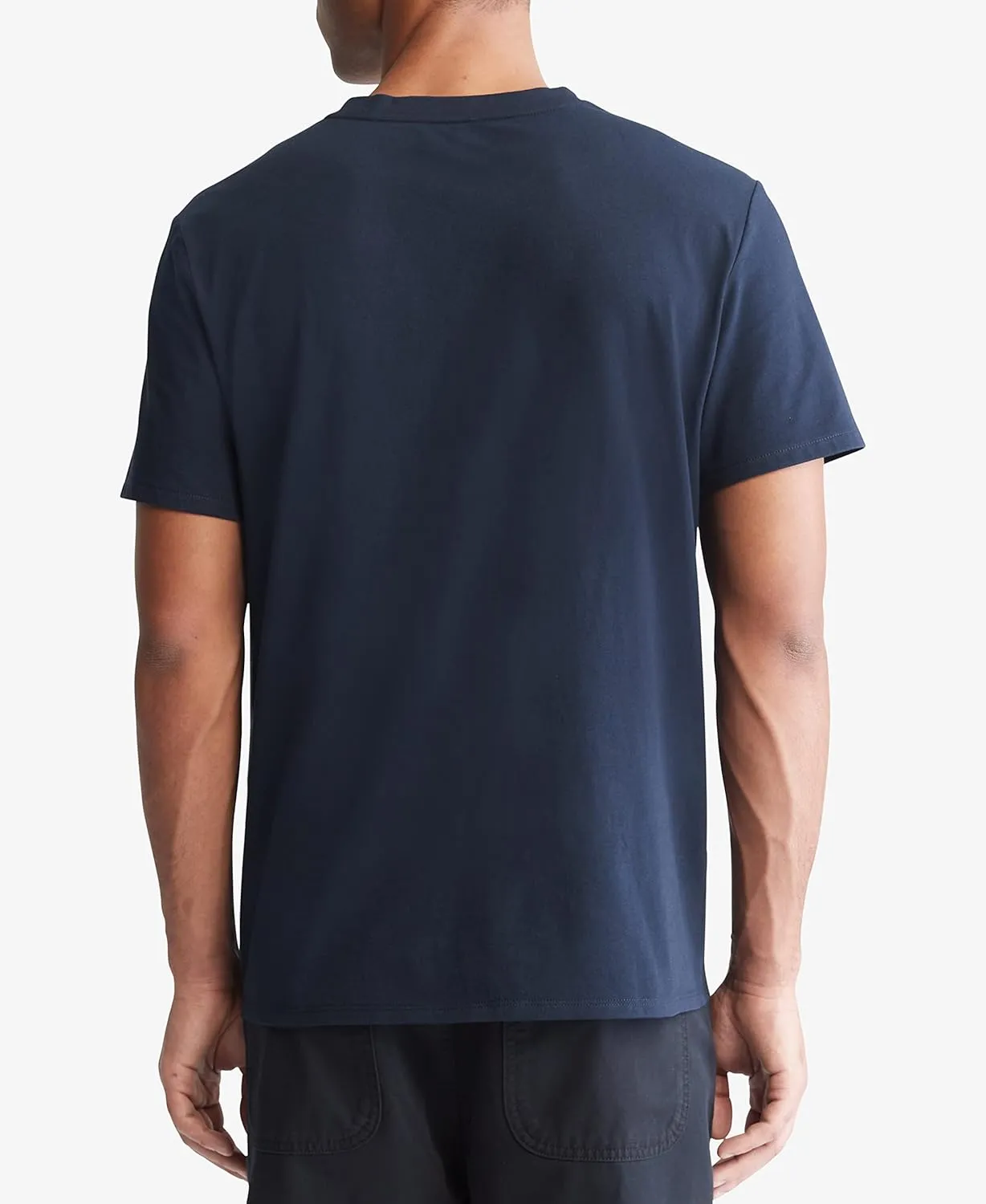 Calvin Klein Men's Smooth Cotton Solid V-Neck T-Shirt