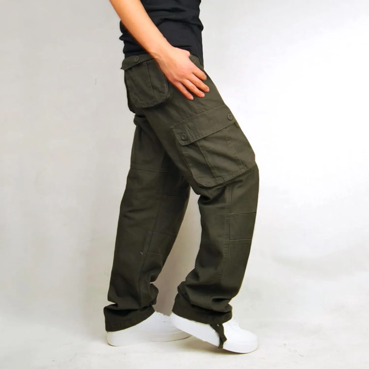 Cargo Pants for Men Casual Lightweight Work Pants Relaxed Fit Tactical Pant Jogger Classic Fit Multi Pockets Pants