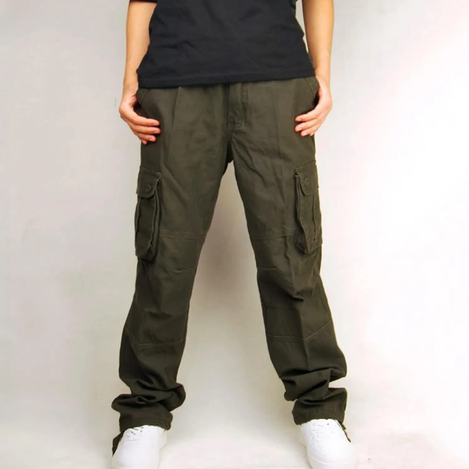 Cargo Pants for Men Casual Lightweight Work Pants Relaxed Fit Tactical Pant Jogger Classic Fit Multi Pockets Pants