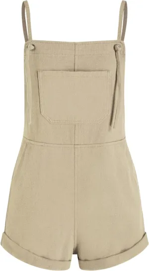 CIDER Overall Shorts For Women Jean Denim Rompers Adjustable Strap Loose Fit Overalls Summer Casual Outfits with Pockets