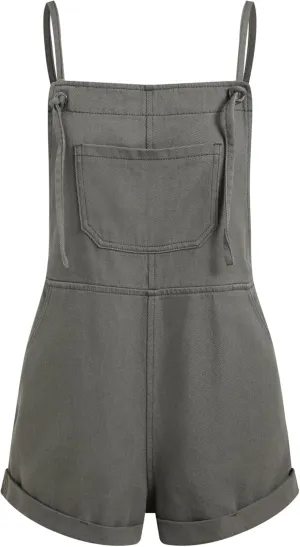 CIDER Overall Shorts For Women Jean Denim Rompers Adjustable Strap Loose Fit Overalls Summer Casual Outfits with Pockets