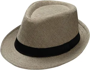 Classic Fedoras Hats Short Brim Panama Jazz Hat Cap for Men Women Costume Accessories Unisex Classic Fedora Hat