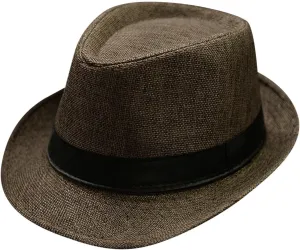 Classic Fedoras Hats Short Brim Panama Jazz Hat Cap for Men Women Costume Accessories Unisex Classic Fedora Hat