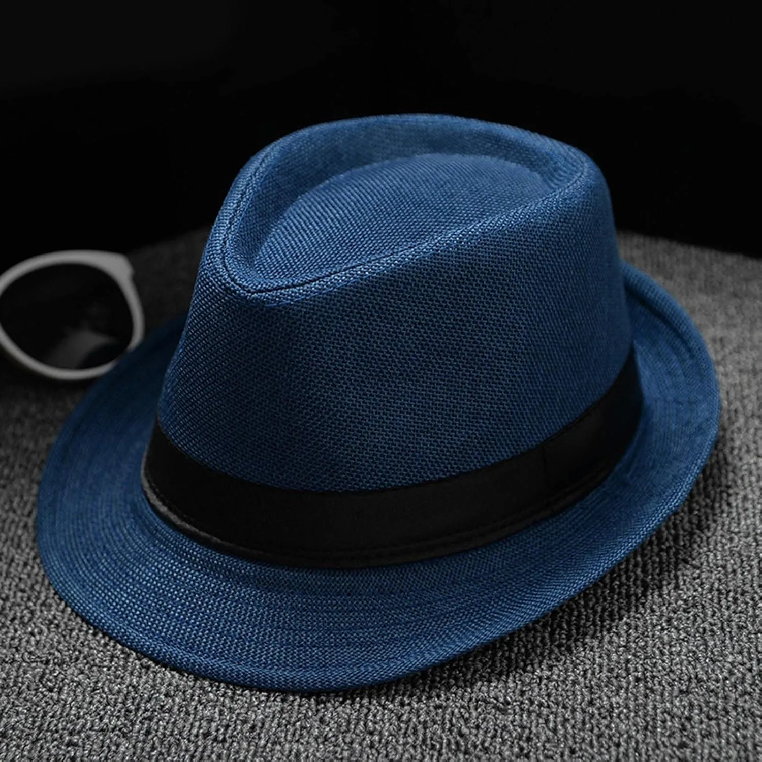 Classic Fedoras Hats Short Brim Panama Jazz Hat Cap for Men Women Costume Accessories Unisex Classic Fedora Hat