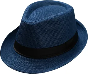 Classic Fedoras Hats Short Brim Panama Jazz Hat Cap for Men Women Costume Accessories Unisex Classic Fedora Hat