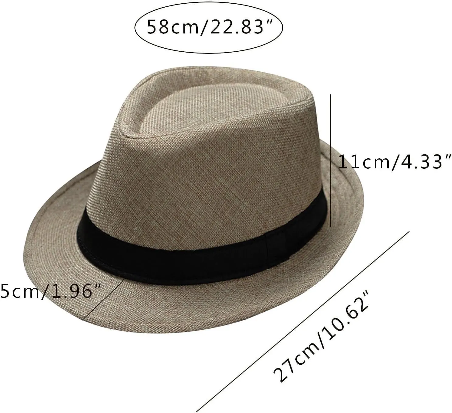 Classic Fedoras Hats Short Brim Panama Jazz Hat Cap for Men Women Costume Accessories Unisex Classic Fedora Hat