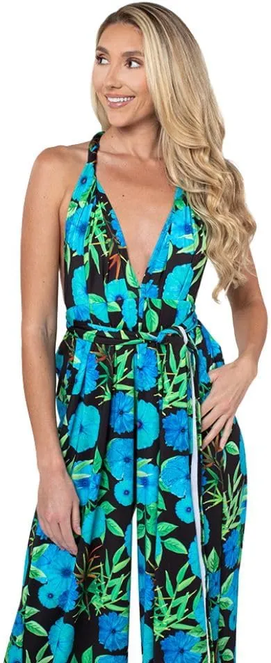 Convertible 4-in-1 Wide Leg Jumpsuit With Pockets