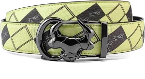 Cowboy Belt for Men Leather Ratchet Dress Belts for Men Adjustable Belt