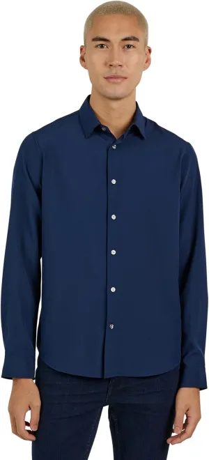 DKNY Men's Long Sleeve Button Down Shirt - Mens Casual Button Up Shirt
