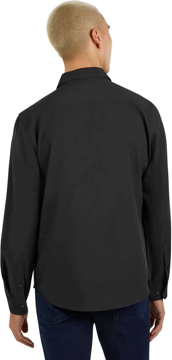 DKNY Men's Long Sleeve Button Down Shirt - Mens Casual Button Up Shirt