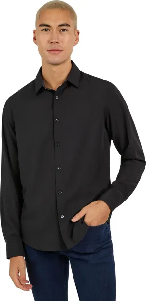 DKNY Men's Long Sleeve Button Down Shirt - Mens Casual Button Up Shirt