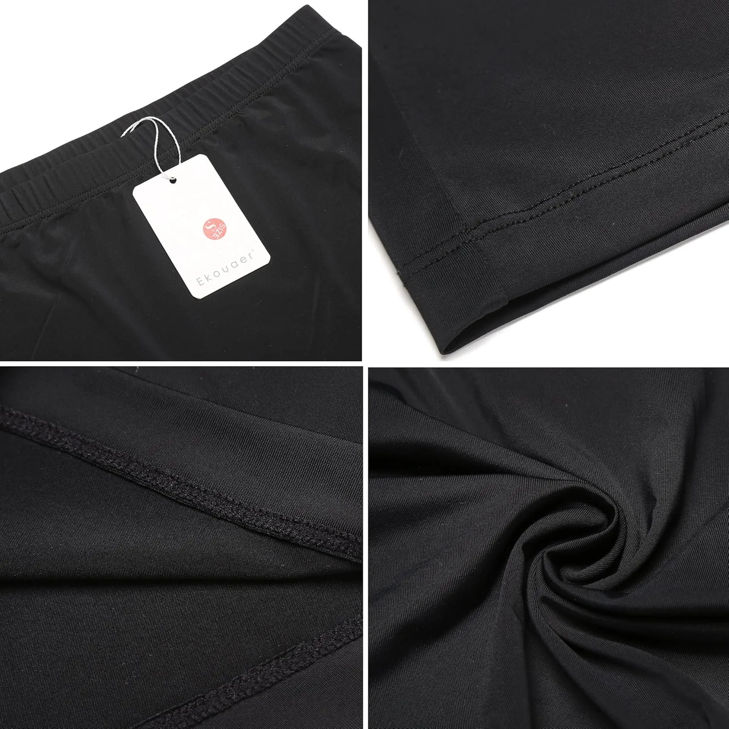Ekouaer Boyshort Panties Women's Soft Underwear Briefs Invisible Hipster 3 Pack Seamless Boxer Brief Panties S-XXL
