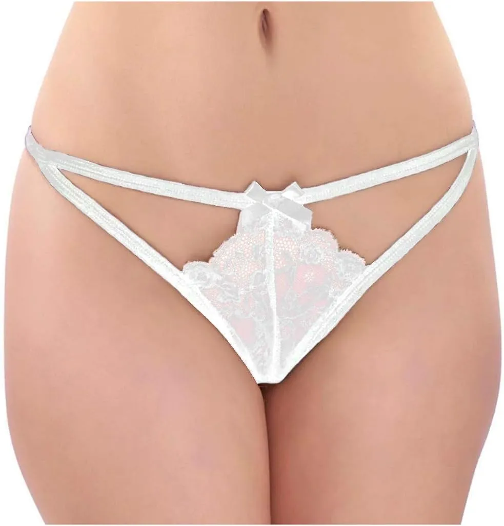 FlatterMe Women's Plus Size Lingerie Set Lace Strappy Halter Bra Underwear Suit