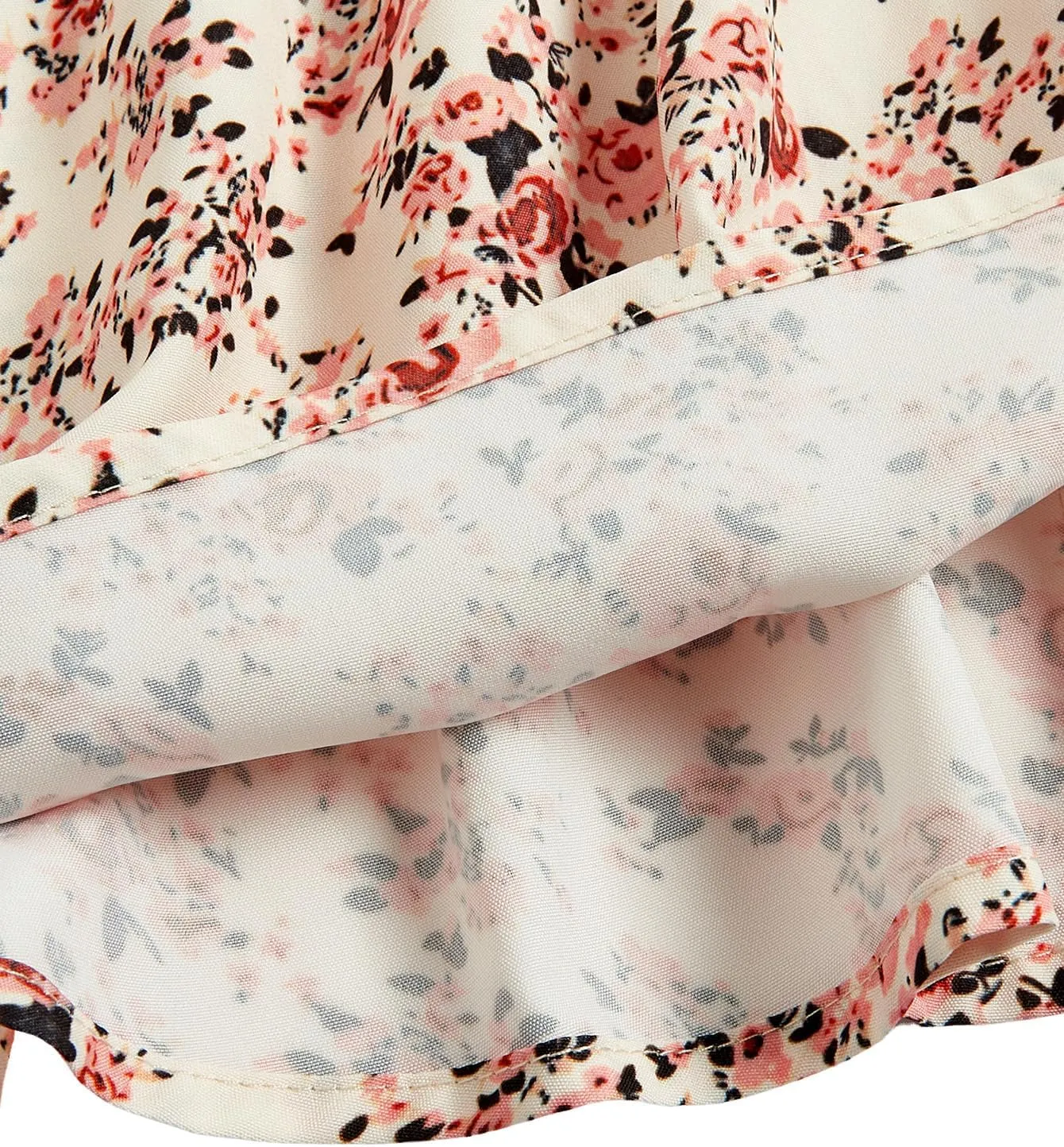Floerns Women's Summer Floral Cherry Print A Line Short Cami Dress