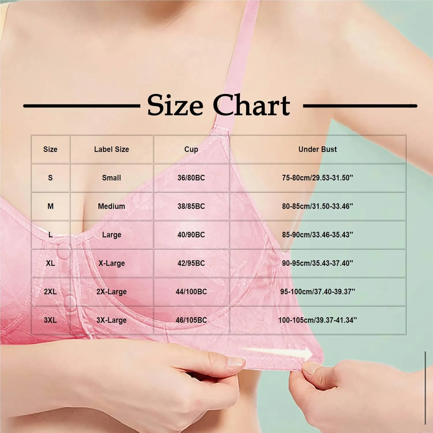 Front Closure Bralettes for Women Full Coverage Beauty Back Lifting Bras Adjustable Straps Push Up Comfy Everyday Bra