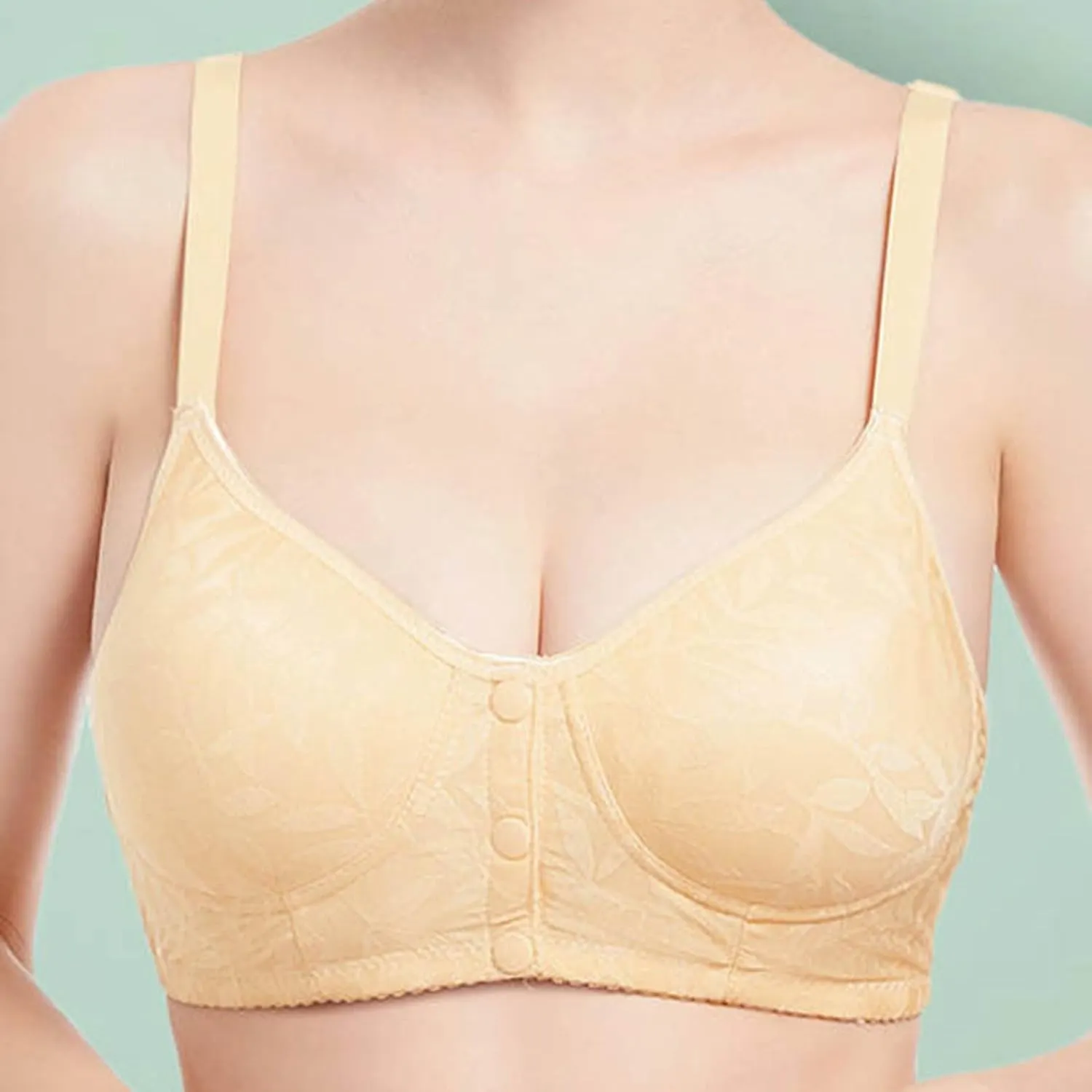 Front Closure Bralettes for Women Full Coverage Beauty Back Lifting Bras Adjustable Straps Push Up Comfy Everyday Bra