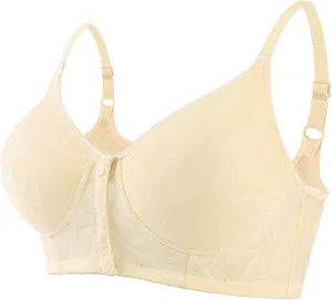 Front Closure Bralettes for Women Full Coverage Beauty Back Lifting Bras Adjustable Straps Push Up Comfy Everyday Bra