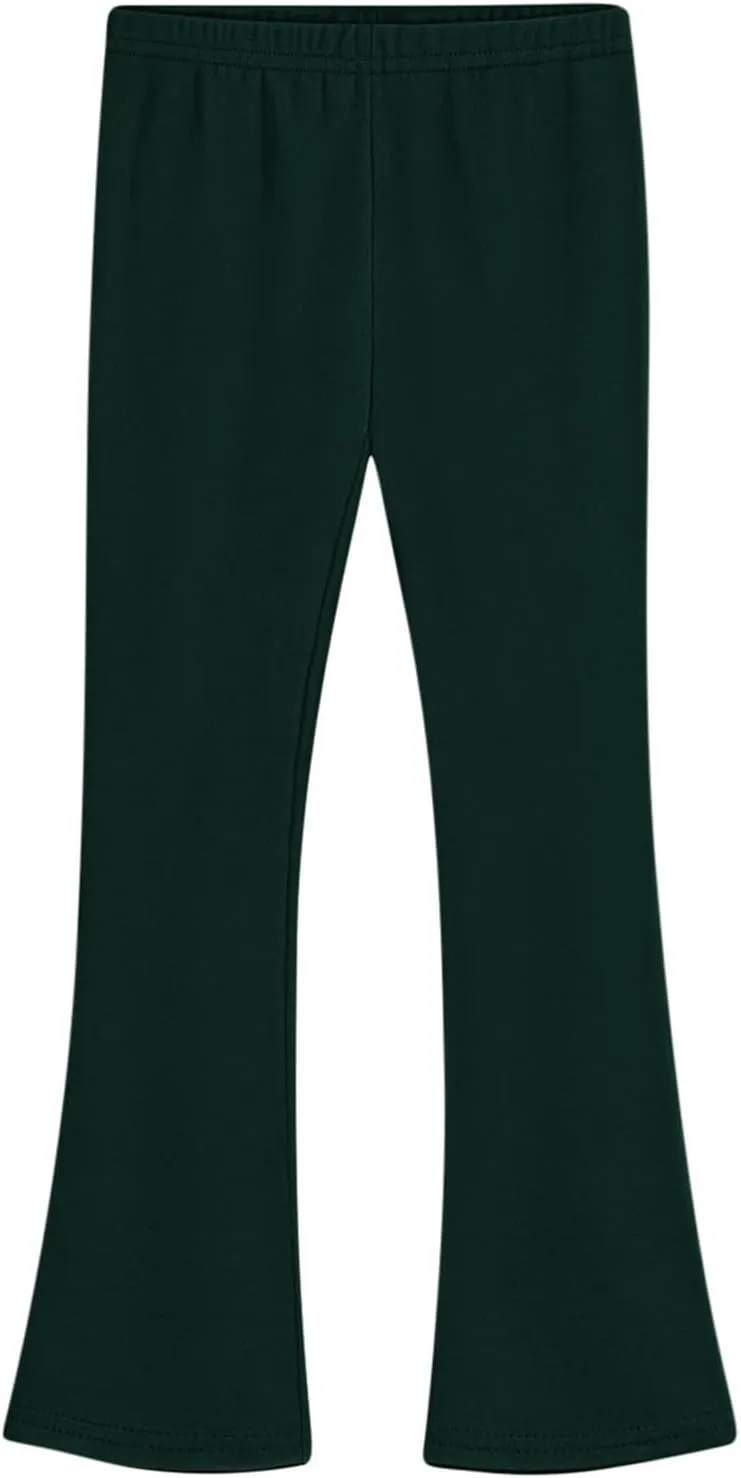 Girls Leggings Casual High Waisted Flare Pants Kids Stretch Workout Yoga Leggings Dance School Uniforms 2-13 Years