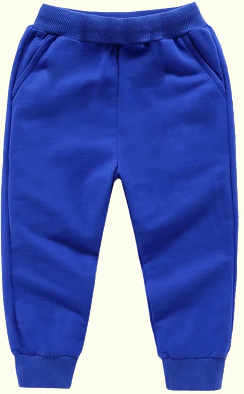 Girls Sweatpants Relaxed Fit Unisex Boys Cotton Casual Joggers Pants Toddler Kids Comfort Athletic Running Trousers