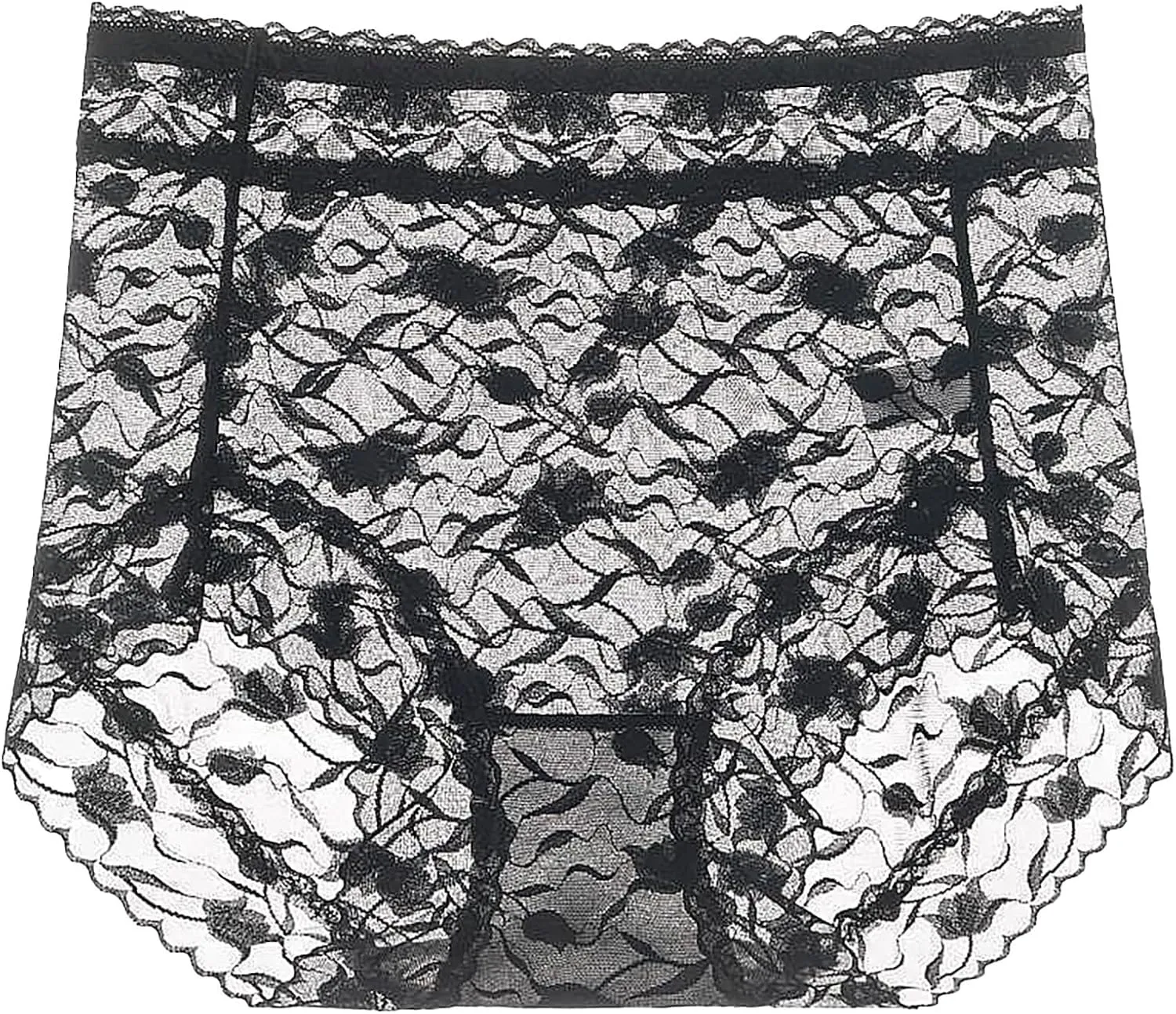Heevina High Waisted Underwear For Women Lace Sexy Full Coverage Shaping Panty Panties Tummy Control Soft Seamless