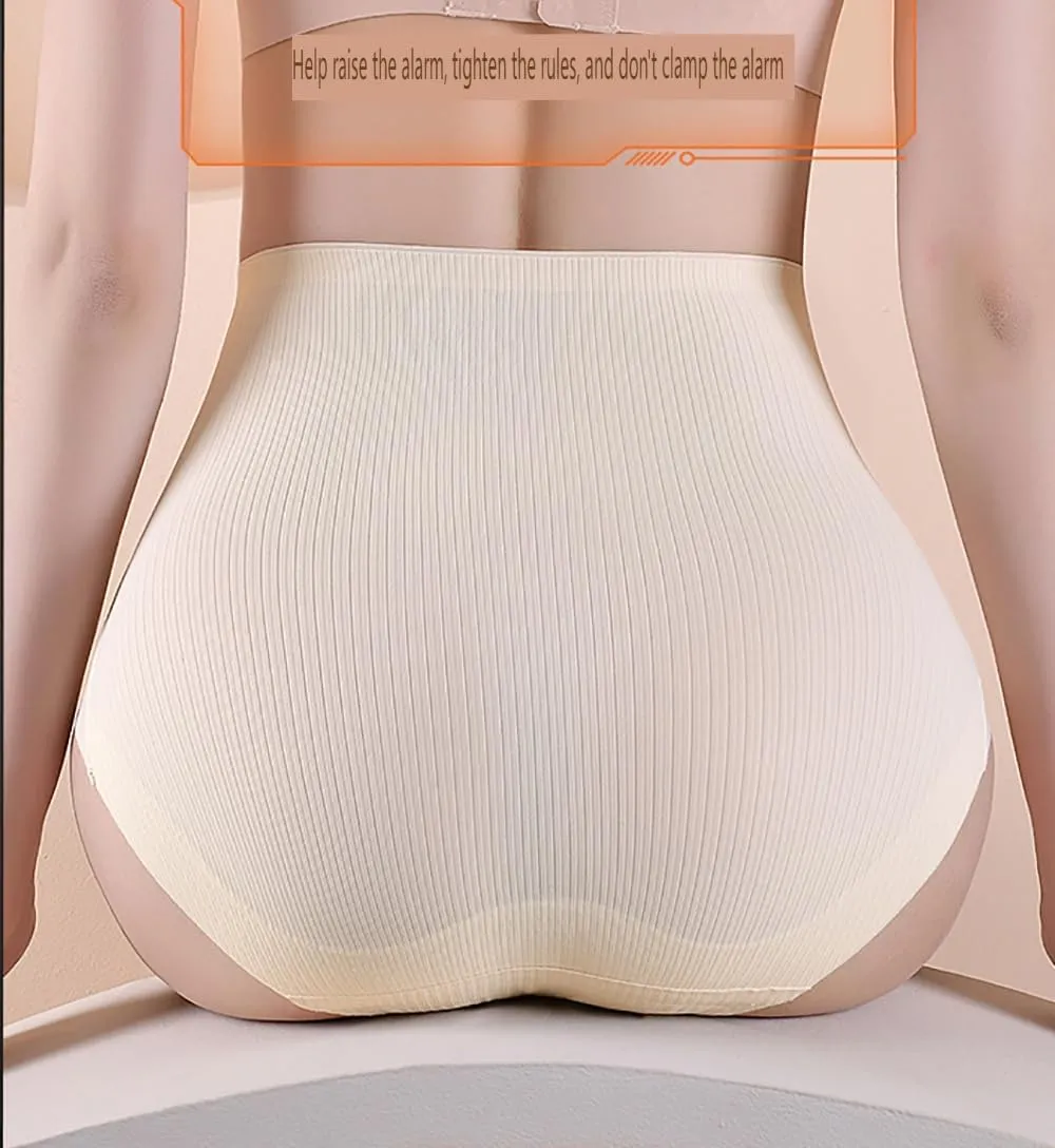 High Waist Seamless Liquid Ice Silk Shaping Pants, Women Butt Lifting Ice Silk Body Shapewear Brief