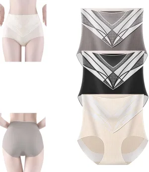 High Waist Seamless Liquid Ice Silk Shaping Pants, Women Butt Lifting Ice Silk Body Shapewear Brief
