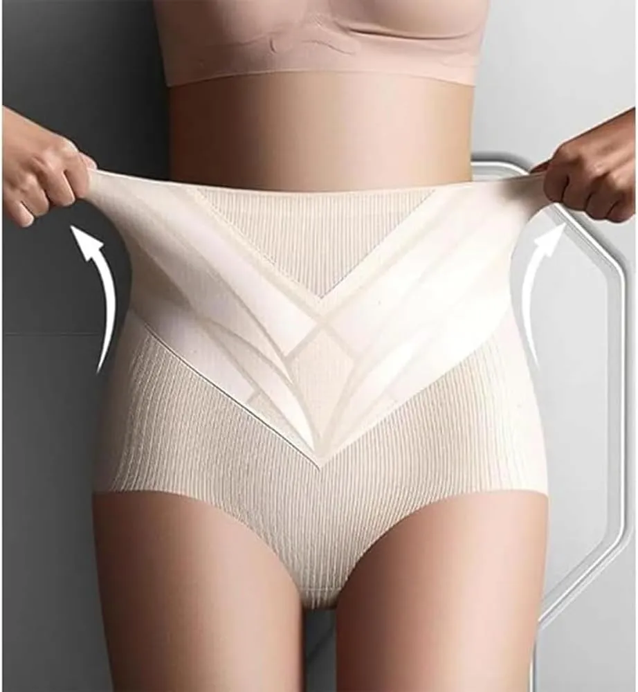 High Waist Seamless Liquid Ice Silk Shaping Pants,Women Butt Lifting Ice Silk Body Shapewear Brief