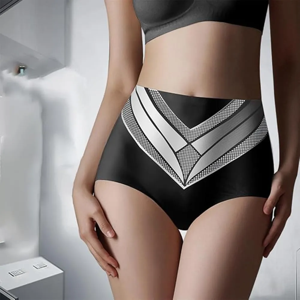 High Waist Seamless Liquid Ice Silk Shaping Pants,Women Butt Lifting Ice Silk Body Shapewear Brief
