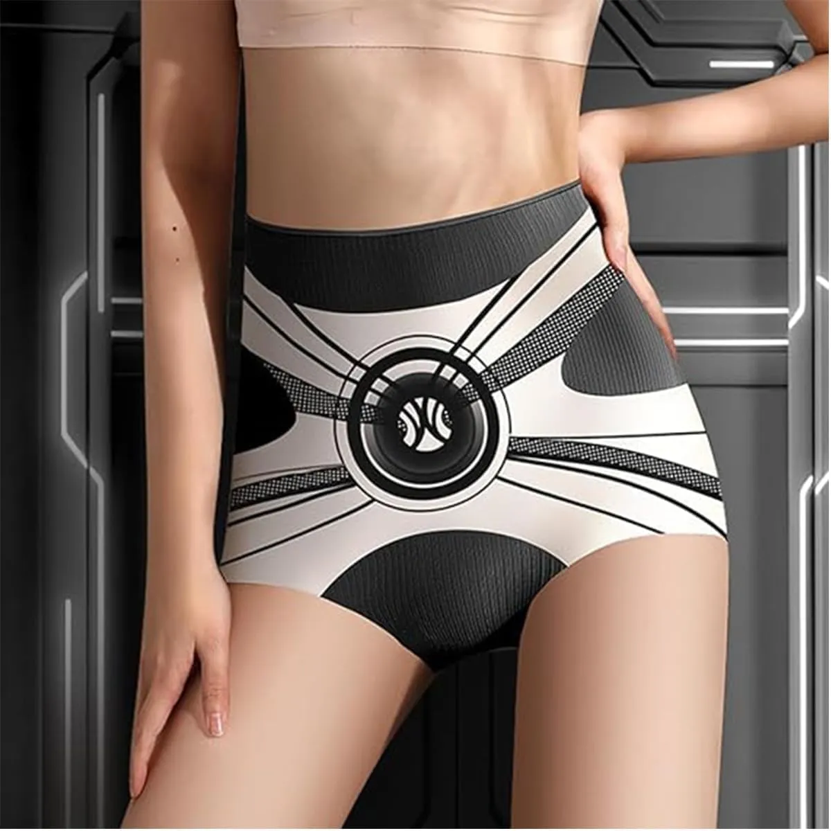 High Waist Seamless Liquid Ice Silk Shaping Pants,Women's Tummy-Controlling Buttocks-Lifting Underwear
