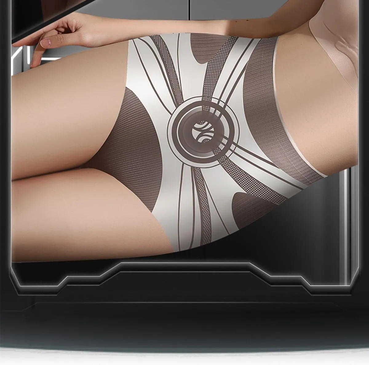 High Waist Seamless Liquid Ice Silk Shaping Pants,Women's Tummy-Controlling Buttocks-Lifting Underwear