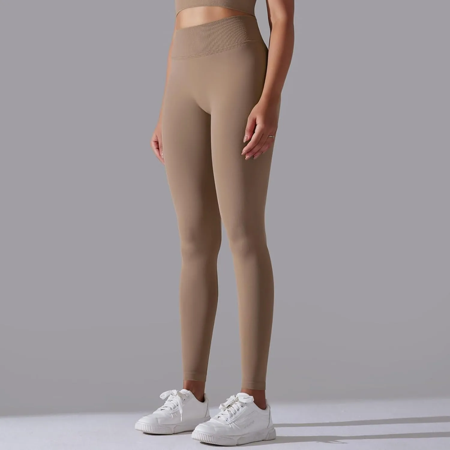 High Waisted Leggings for Women Smooth Soft Yoga Pants Stretchy Tummy Butt Lifting Tights Fashion Thermal Sweatpants
