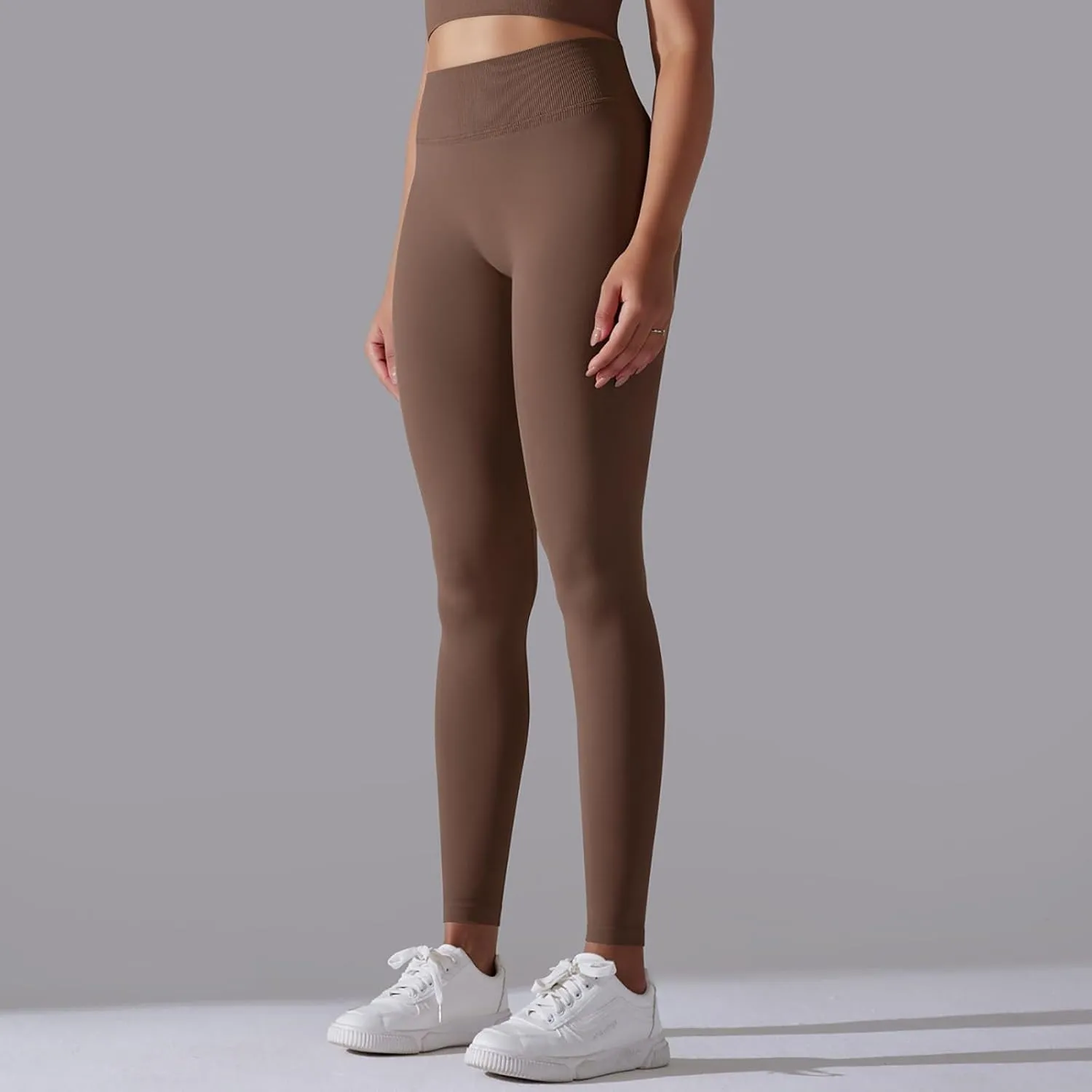 High Waisted Leggings for Women Smooth Soft Yoga Pants Stretchy Tummy Butt Lifting Tights Fashion Thermal Sweatpants