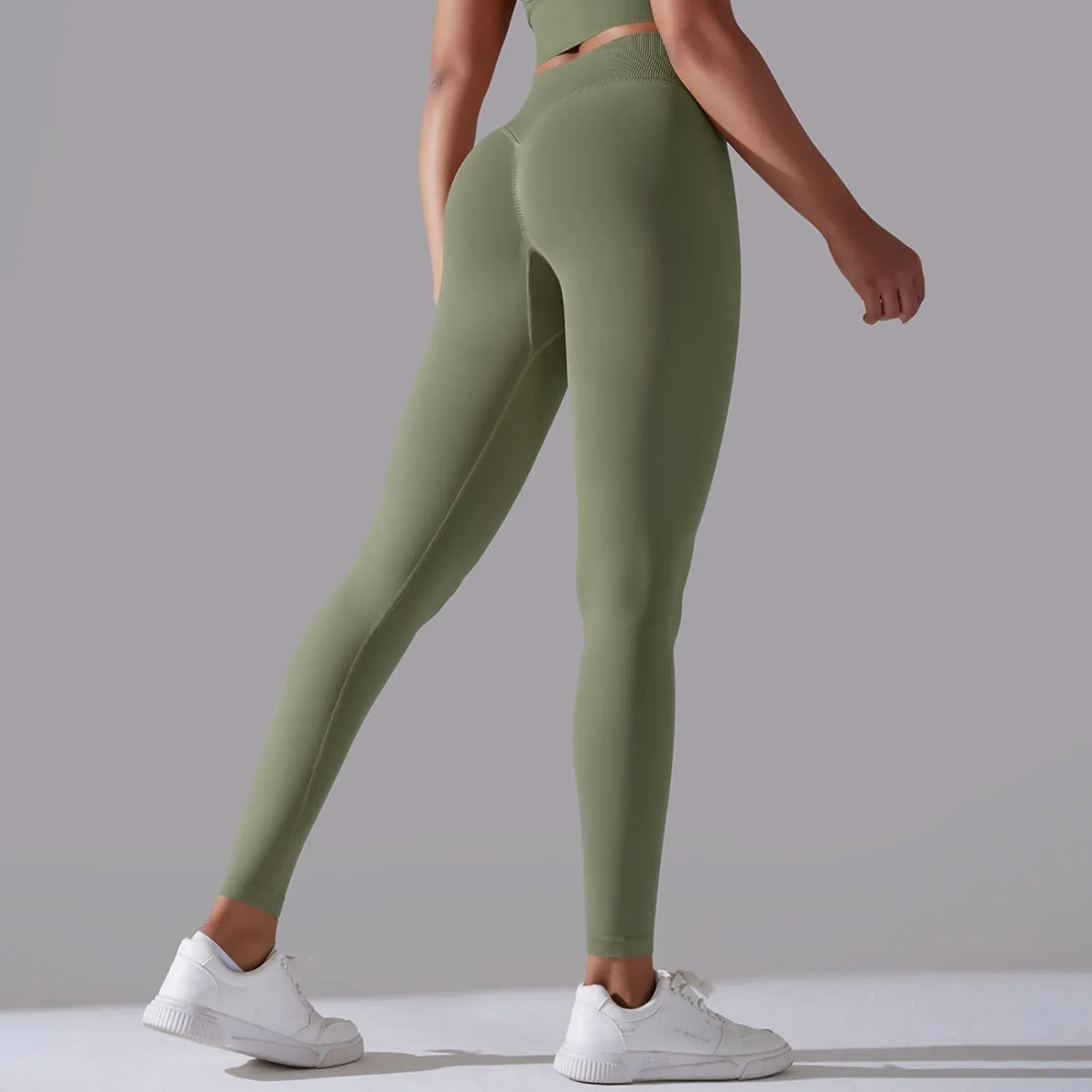 High Waisted Leggings for Women Smooth Soft Yoga Pants Stretchy Tummy Butt Lifting Tights Fashion Thermal Sweatpants
