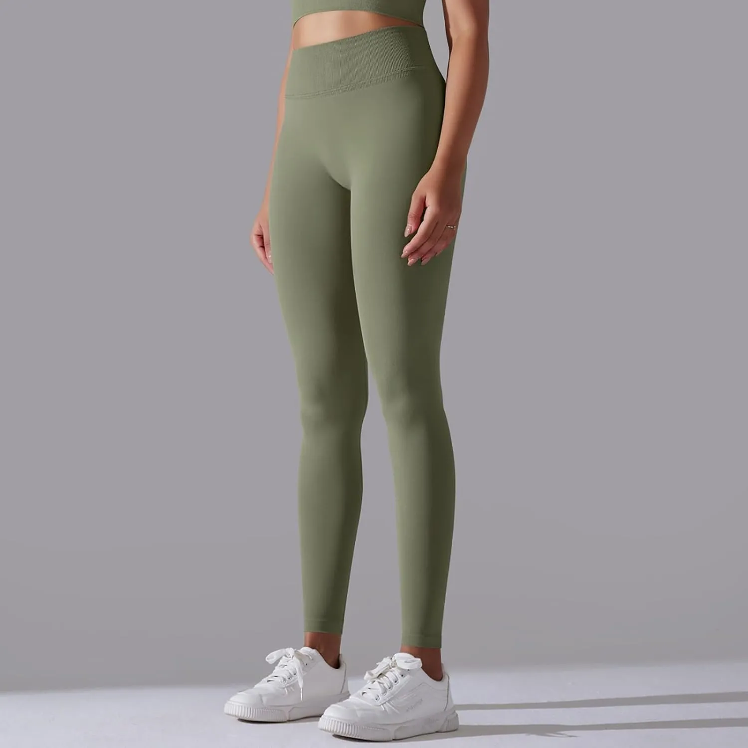 High Waisted Leggings for Women Smooth Soft Yoga Pants Stretchy Tummy Butt Lifting Tights Fashion Thermal Sweatpants