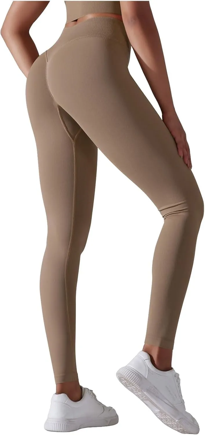 High Waisted Leggings for Women Smooth Soft Yoga Pants Stretchy Tummy Butt Lifting Tights Fashion Thermal Sweatpants